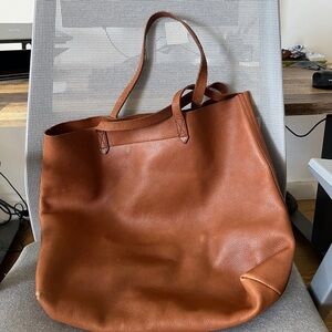 Madewell Large Transport Tote Leather